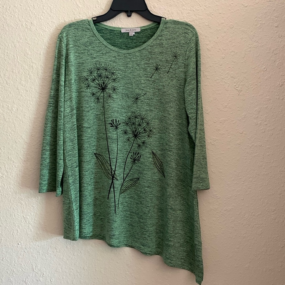 Asymmetrical knit top